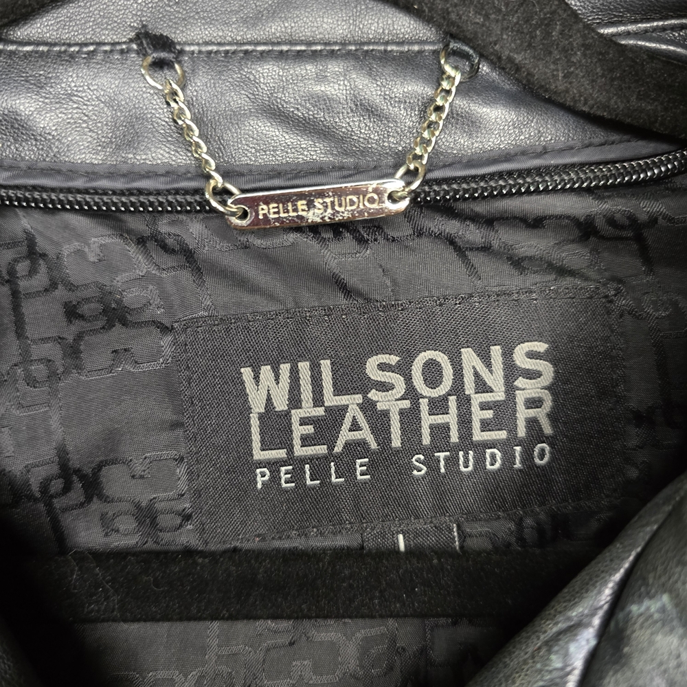 Wilsons Leather Women's Black Zip Up Jacket, Size Large - Picture 5 of 10